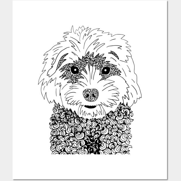 Cavoodle Wall Art by HayleyLaurenDesign